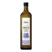 Olej lniany do diety dr Budwig 1 litr Olvita