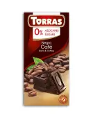 Czekolada gorzka z kawą bez cukru 75g Torras