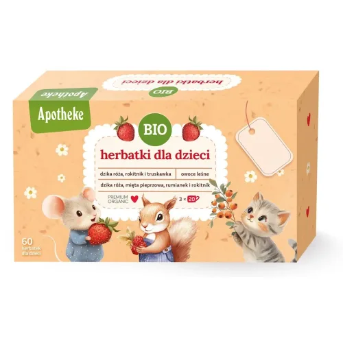 Zestaw herbatek bajkowych dla dzieci BIO 60 saszetek Apotheke