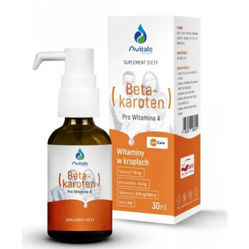 Naturalny BetaKaroten CaroCare 4,5 mg 30 ml Avitale