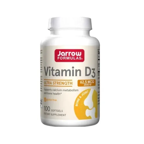 Jarrow Formulas Vitamin D3 2500 IU 100 żelowych kapsułek