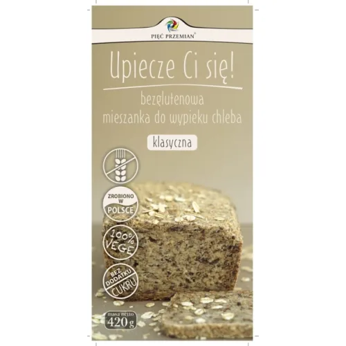Mieszanka chleba bezglutenowego klasyczna 420 g Pięć Przemian