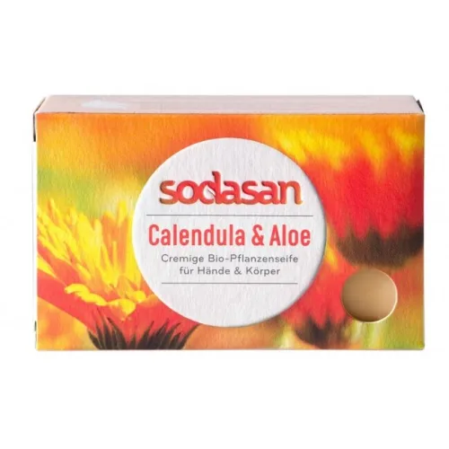 Sodasan mydło w kostce Nagietek i Aloes 100 g