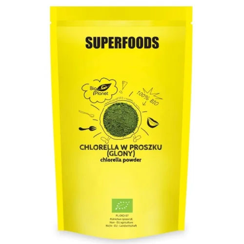 Chlorella w proszku (glony) BIO 600 g Bio Planet