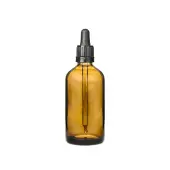 ChemWorld Butelka szklana brązowa/pipeta czarna 100ml 