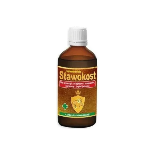 Stawokost płyn olej z konopi + olejek z majeranku, kurkumy, jagód jałowca 30ml Asepta