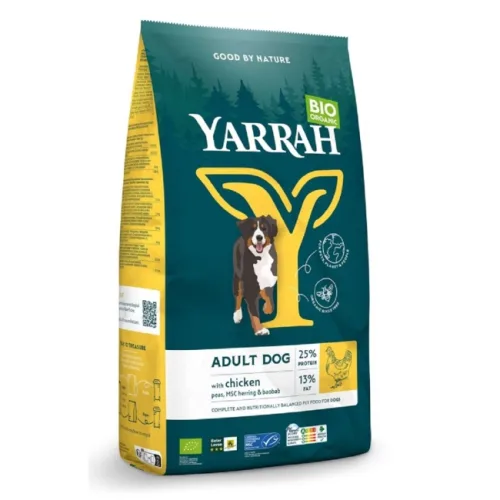 Karma z kurczakiem dla psa dorosłego BIO 10 kg Yarrah