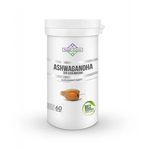 Soul Farm Ashwagandha ekstrakt 500 mg 60 kapsułek
