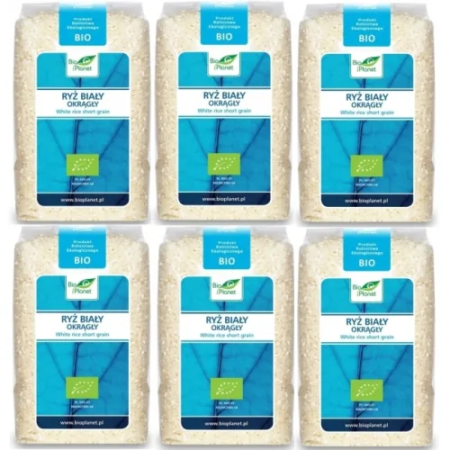 Ryż biały okrągły 500 g x 6 sztuk BIO Bio Planet