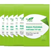 Mąka pszenna tortowa typ 480 1 kg x 6 sztuk BIO Bio Planet