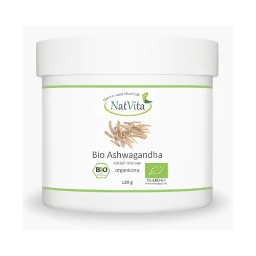 Natvita Ashwagandha proszek 130g BIO