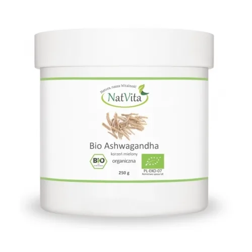Natvita Ashwagandha proszek 250g BIO