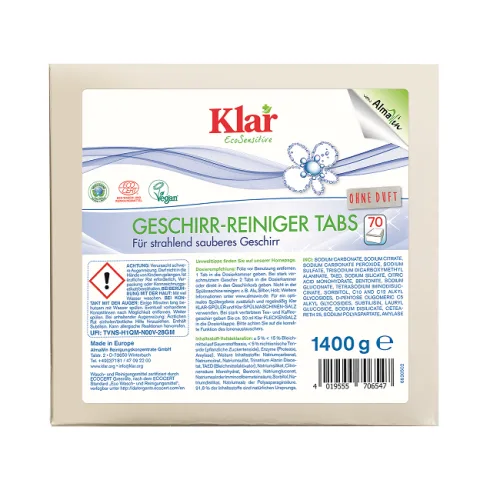 Klar tabletki do zmywarki 70 sztuk