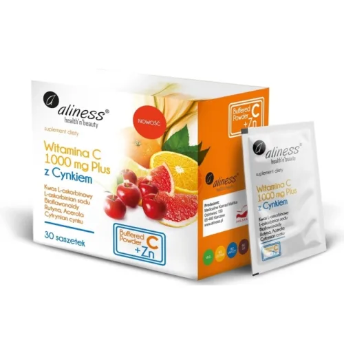 Aliness Witamina C 1000 mg z Cynkiem Plus 30 saszetek