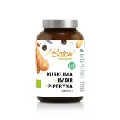 Batom Kurkuma + imbir + piperyna BIO 240 tabletek