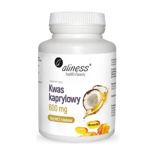 Aliness Kwas kaprylowy 600 mg 90 kapsułek