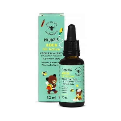 ADEK w kroplach z mleczkiem pszczelim 30 ml Pasieka Sadowskich