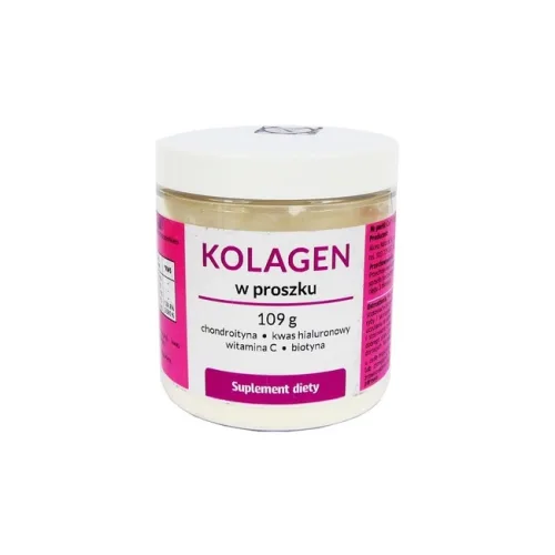 Organis Kolagen z chondroityną + Witamina C + Kwas Hialuronowy + Biotyna proszek 109g