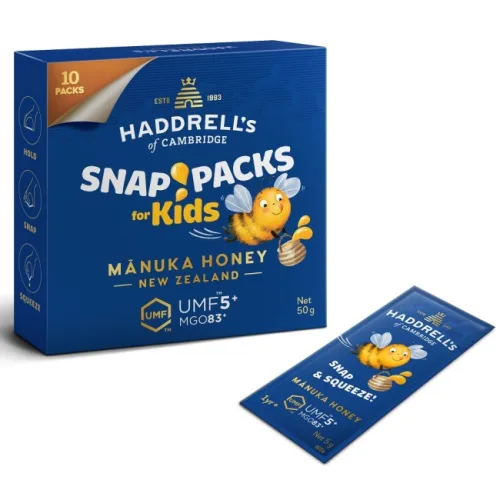 Miód manuka Kids MGO 83+ UMF 5+ 10saszetek Haddell's of Cambridge