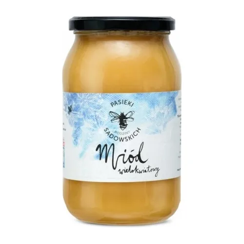 Miód wielokwiatowy 1200g Pasieki Rodziny Sadowskich