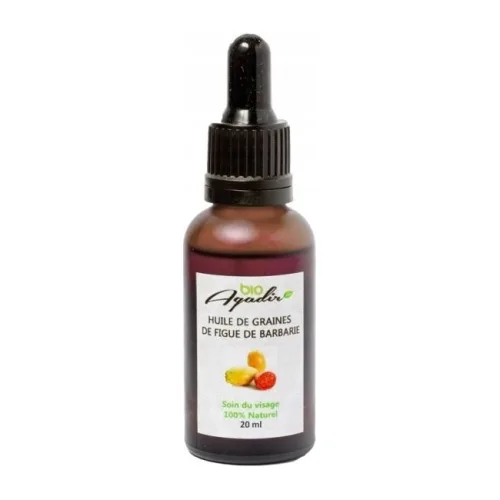 Olej z Opuncji Figowej 100% do Twarzy Czysty Naturalny 20 ml Bio Agadir