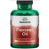 Swanson Flaxseed Oil ( olej z siemienia lnianego) Omega 3-6-9 1000 mg 200 kapsułek