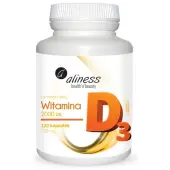 Aliness witamina D3 2000 j.m. 120 kapsułek