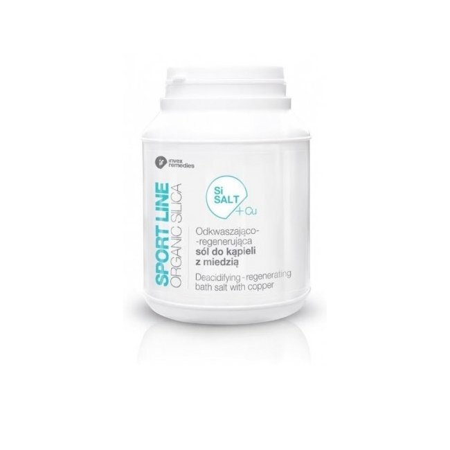 Соль для ванны Invex Remedies Sport Line SiSALT+Cu с медью, восстанавливающая, 1500 г