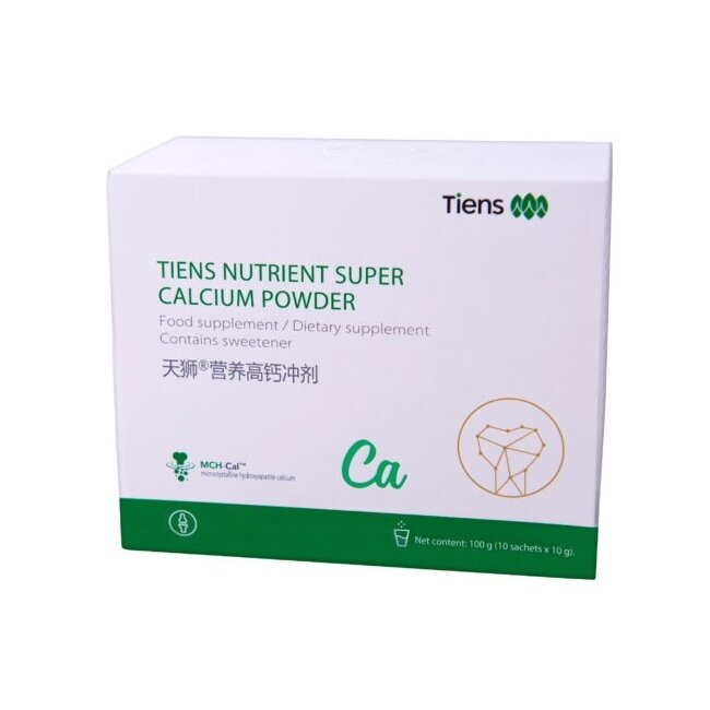 Кальций Tiens Biocalcium, гидроксиапатит кальция, порошок в саше, 10 саше