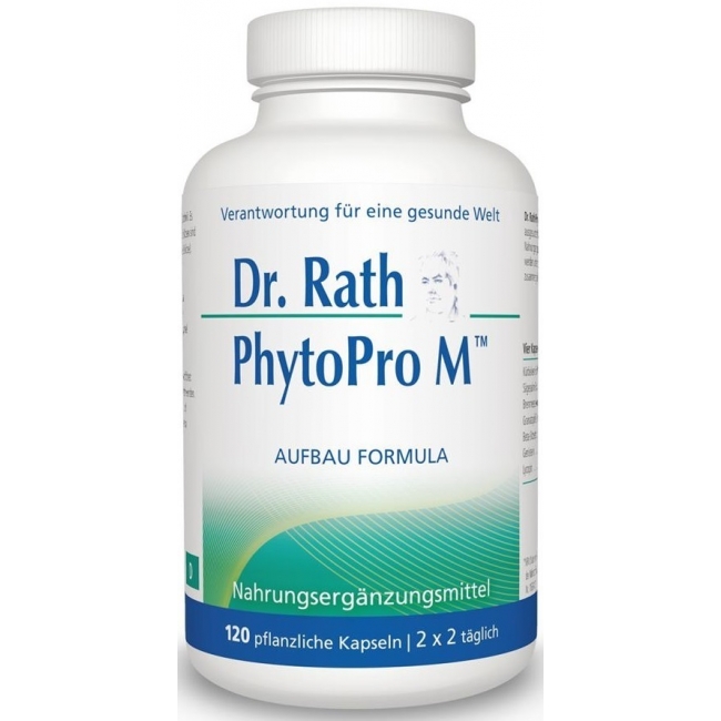Растительный комплекс Dr. Rath PhytoPro M, семена тыквы, сереноа и корень крапивы, 120 капсул