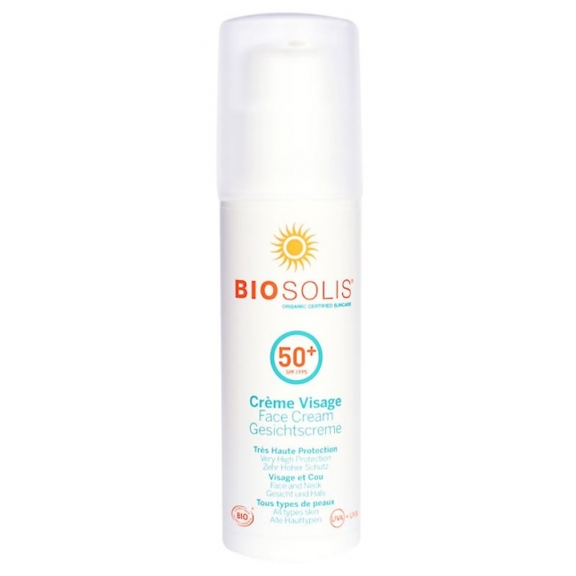 Солнцезащитный крем для лица Biosolis SPF 50+ ECO, 50 мл