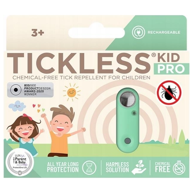Устройство ультразвуковое от клещей Tickless Kid Pro для детей, от 3 лет, мятное