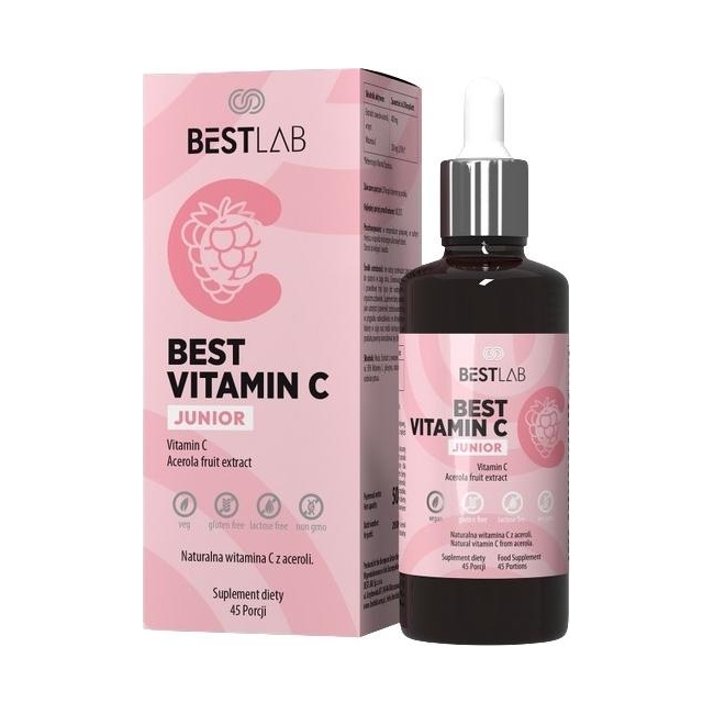 Витамин C Best Lab Best Vitamin C Junior, из ацеролы, для детей, капли