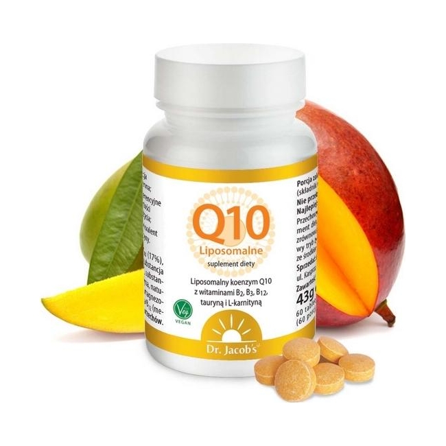 Коэнзим Q10 Dr. Jacob's 50 мг, липосомальный, с таурином и L-карнитином, таблетки для рассасывания
