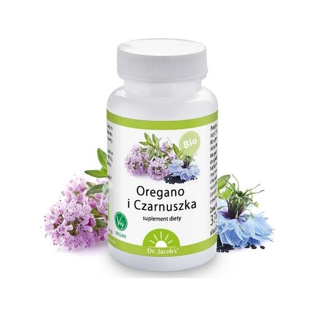Масло орегано и чёрного тмина Dr. Jacob's, 60 капсул