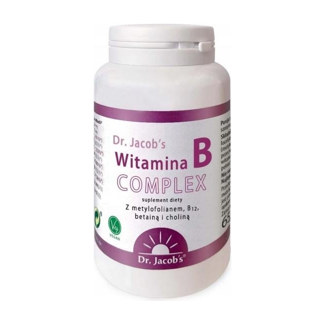 Витамины группы B Dr. Jacob's Vitamin B Complex, с холином, 120 капсул