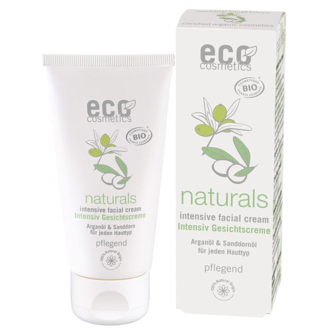 Крем для лица Eco Cosmetics интенсивно ухаживающий, с аргановым маслом, 50 мл